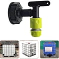 thumbnail image 3 of 1000l Plastic Tank Faucet With Garden Hose Connector, Ibc Tank Faucet Adapter, 3/4 Inch Thread Connector For Rainwater Harvester, Fuel Tank, 3 of 5
