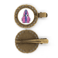 thumbnail image 1 of Barrette Épingle à Cheveux Monstre Violet Rayé Alien Universe, 1 of 3