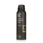Every Man Jack Quick Dry Sandalwood Spray Deodorant for Men, Naturally Derived, 3.5 oz