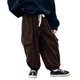 thumbnail image 1 of Pantalones largos para niños y niñas, pantalones de trabajo de color sólido, pantalones holgados informales con piernas versátiles, pantalones de algodón para niño, 1 of 5