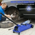 thumbnail image 3 of Mohsoe 3 Ton Car Floor Jack 6600lbs Lifting Capacity, 5"-15.2" Height Range Hydraulic Design, 4 Steel Wheels for Sedans Trucks SUVs Auto Repair, 3 of 9