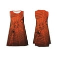 thumbnail image 7 of Lsque Spider Web Pattern Summer Dresses for Women – Sleeveless T-Shirt Swing Sundress, Perfect for the Beach and Casual Days, 7 of 7