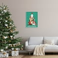 thumbnail image 2 of Merry Christmas Happy Dog Gifts Holiday Graphic Art Gray Framed Art Print Wall Art, 2 of 7