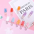 thumbnail image 4 of 14pcs Bear Paper Clip Kawaii Document Clips Colors Memo Clips Binder Decorative Bookmark Clips Gift for School Students Office 14pcs Yellow, 4 of 6
