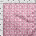 thumbnail image 3 of oneOone Cotton Jersey Pink Fabric Geometrical Sewing Craft Projects Fabric Prints By Yard 58 Inch Wide, 3 of 5