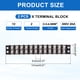 thumbnail image 2 of Bloque de terminal Uxcell 300V 20A de 12P de doble fila para conexión de cables, 2 of 5