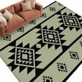 thumbnail image 2 of 6'x9' Area Rugs, Sage Green Boho Indoor Outdoor Area Rug for Living Room Bedroom, Southwest Aztec Abstract Geometric Washable Bathroom Rugs Kitchen Floor Carpet Mats Home Decor Aesthetic, 2 of 8