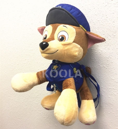 paw patrol chase plush backpack