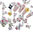 thumbnail image 2 of Dijes de uñas Kawaii más vendidos, dijes de uñas de Hola gato, oreja grande, decoración bonita para perros, venta al por mayor, 2 of 4