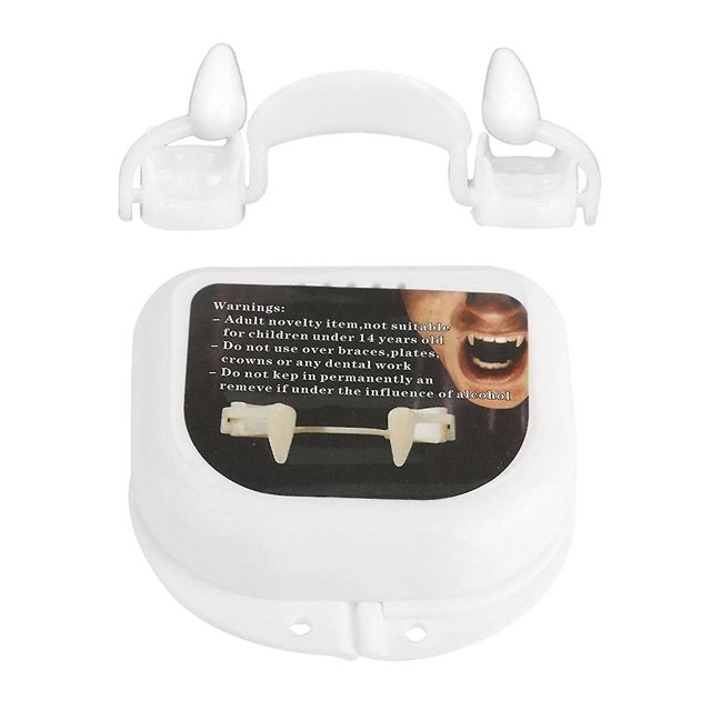 Dientes de Halloween Brace Safe Telescópico Abs Zombie Dientes postizos Fang para Carnaval