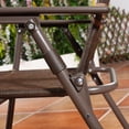 thumbnail image 4 of LLLLZASD Set of 4 Patio Folding Sling Chairs Steel Camping Deck Garden Pool Backyard Chairs, 4 of 8