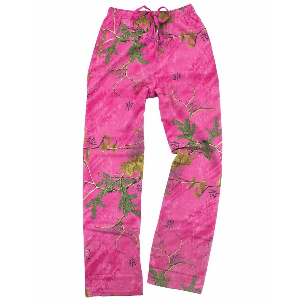 Boxercraft Women's Pink Realtree(r) Camouflage Flannel Pajama Pants