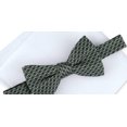 thumbnail image 3 of Alfani Men's Pre Tied Geo Bow Tie & Solid Pocket Square Set Green Size Regular, 3 of 3