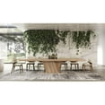 thumbnail image 6 of Modrest Stanley 17.5" Contemporary Wood & Leather Dining Chair in Walnut/Beige, 6 of 6