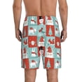 thumbnail image 4 of Lsque Warm Christmas Memories Mens Sleep Pajama Shorts,Short Pajama Pants, Cotton Ultra-Soft Knit-Small, 4 of 9