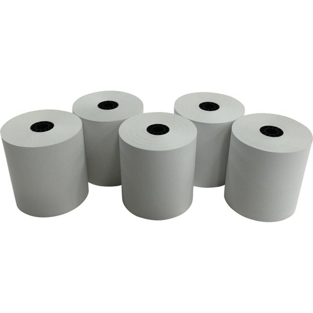 PRP Papers Inc. Rouleaux de Papier Thermique 3,125 Po x 225 Pi – Boîte de 50 Sans BPA