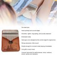 thumbnail image 4 of 21 Key Kalimba Thumb Piano Instrument Professional Tuned Handmade Mahogany Metal with Embossed Notes and Ergonomic Curve Design for Adults Beginners Kids Performances, 4 of 7