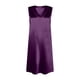 thumbnail image 3 of Vestido de Cuello en V para las Mujeres Verano Color Sólido Vestido de Sueño sin Mangas Vestido de Noche Casual Salón, 3 of 5