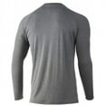 thumbnail image 6 of HUK Waypoint Long Sleeve Shirt Overcast Grey, 2XLarge, 6 of 8