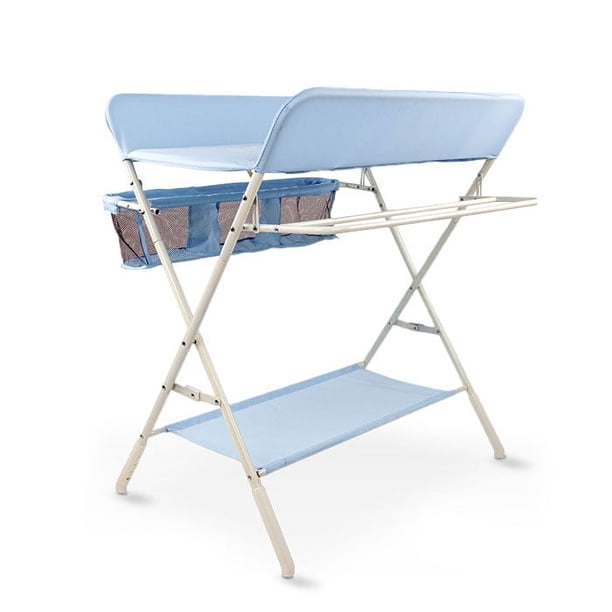 Cambiador de Pañales para bebé Baby Gaon plegable Portátil Ligero Color Azul claro