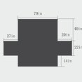 thumbnail image 3 of CHOK Liquidation Maison Seulement Housse de Canapé Réversible pour Coussin Housse de Canapé pour Chiens Résistant à l'Eau Protecteur de Meubles avec Bâtons en Mousse Sangles Élastiques pour Chats de Compagnie, 3 of 7