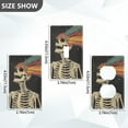 thumbnail image 7 of Yayeee Toggle Light Switch Wall Plate 1-Gang 4.5"x2.7" Home Decorative Outlet Cover, Black Skeleton, 7 of 7
