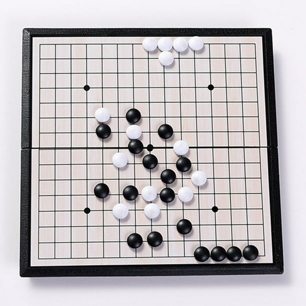 Go Chess Set Magnetic Foldable Interactive Travel Go Board Game