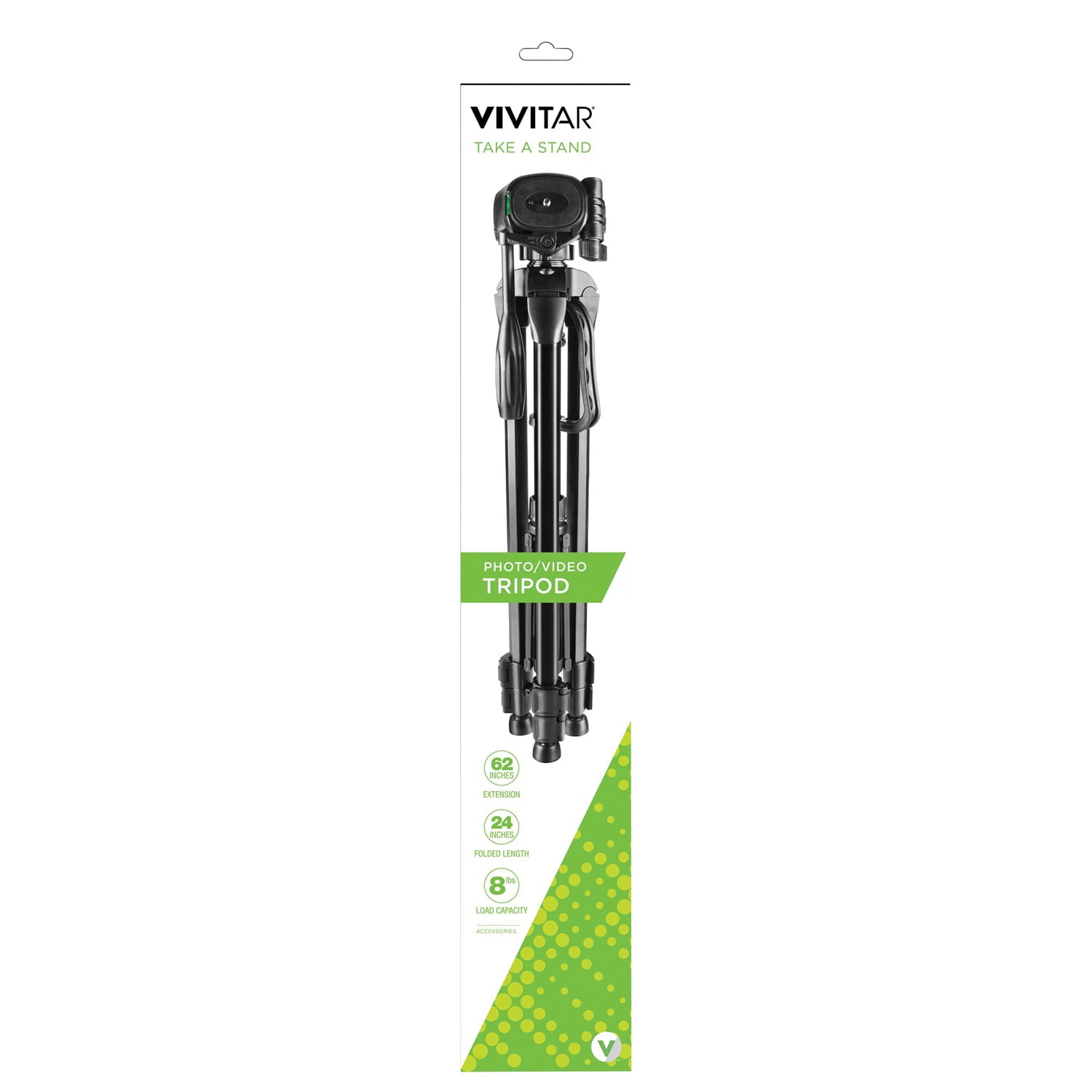 Vivitar 62IN Tripod for Camera & Smartphone with Quick Release & Adjustable Legs