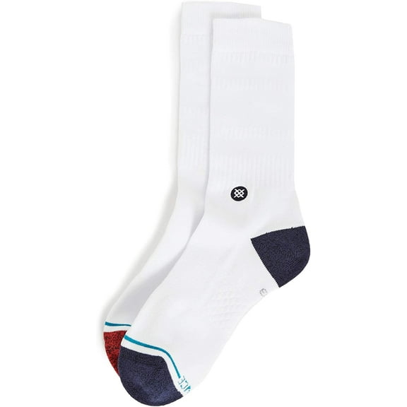Deboss Crew Socks [White]