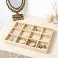 thumbnail image 4 of Tea Box Organizer Storage Box Wooden Sorting Tray Network Display Wood Storage Divider Organizer Showcase Display Box for Home Handicraft Office Kitchen Storage, 4 of 6