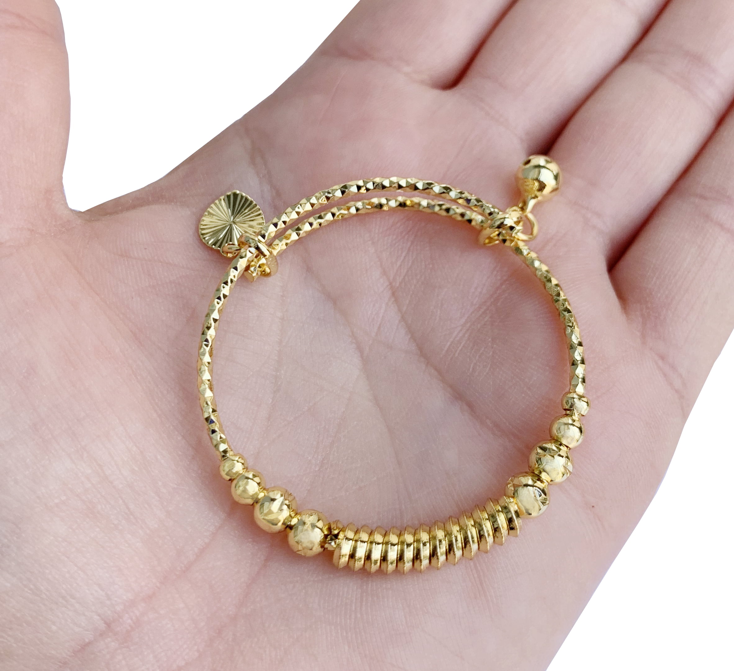 Gold Finish Kundan Polki & Pearl Bracelet Design by Ruby Raang Kids at  Pernia's Pop Up Shop 2024