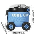 thumbnail image 3 of Double Wall Insulated Glass Tumbler Reusable Travel Mug With Lid For Hot Cold Drinks Home Use, 3 of 4