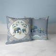 thumbnail image 4 of Elephant Garden of Wonder Indoor/Outdoor Pillow with Removable Cover in Gray 20x20, 4 of 4