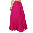 thumbnail image 4 of Phagun Jupe Longue Maxi Jupe Tenue de Plage Coton Tenue d'Été, 4 of 5