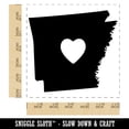 thumbnail image 2 of Arkansas State with Heart Self-Inking Rubber Stamp Ink Stamper - Blue Ink - Large 1-1/2 Inch, 2 of 7