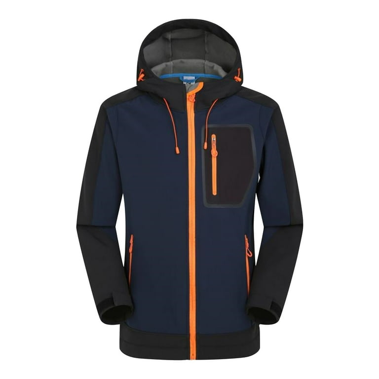 Hxshgdsn Mens Full Zip Winter Jacket With Hooded Heavyweight Warm