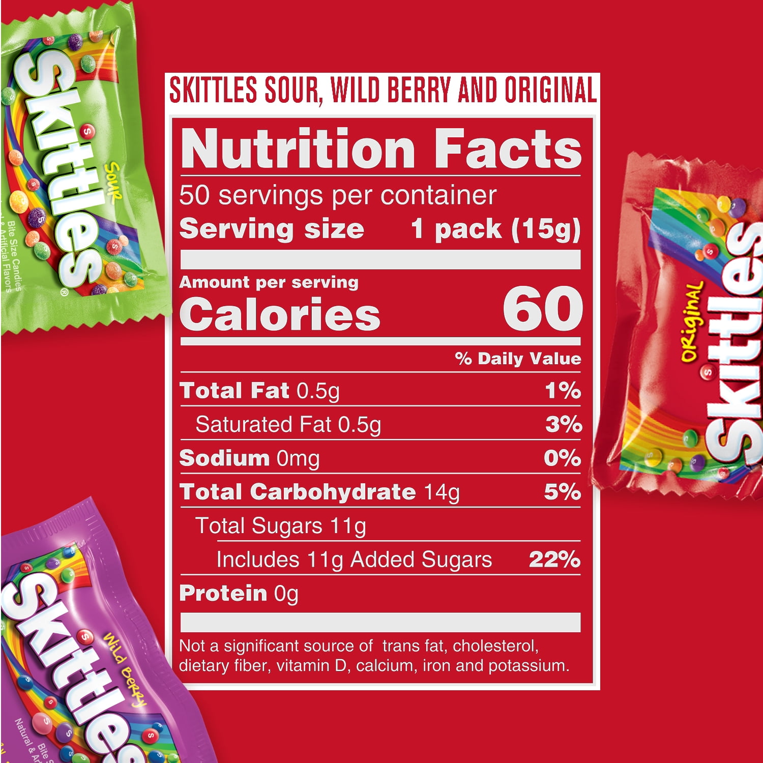 Skittles Original, Wild Berry & Sour Fun Size Chewy Candy, Party Size - 26.46 oz Bulk Bag