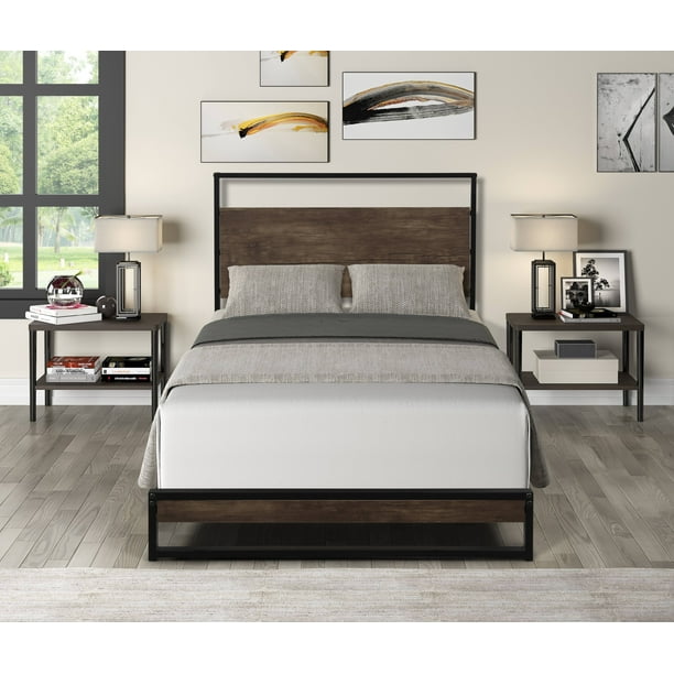 Industrial Platform Bed Frame Twin, Twin Xl Bed Rails