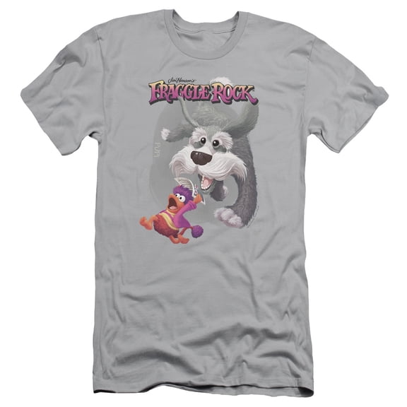 Fraggle Rock In Pursuit S/S Adult 30/1 T-Shirt Silver
