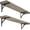 Grey Wash, variant on Long Wall Shelves, 31.5" Wall Mounted Shelves with Metal Brackets | Floating Book Shelves, Set of 2, Easy Assembly, Max Load 22lbs, Wall Storage Ledges, Living Room/Bathroom/Bedroom, Gray Wash