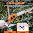 thumbnail image 4 of TOPSHAK TS-DS2 8-Inch Folding Saw SK-5 Carbon Steel, Safe Storage, for Cutting Timbers, Garden Pruning, Bamboo, PVC/ ABS Pipes, 4 of 9