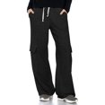 thumbnail image 2 of cFmduc Womens Cargo Sweatpants Drawstring Elastic High Waisted Wide Leg Pants Casual Loose Baggy Pants Athletic Joggers Lounge Sweat Pants, 2 of 8