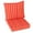 Orange, variant on Gymax Deep Seat Chair Cushion Pads Set Indoor/Outdoor w/ Rope Belts Black