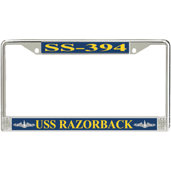 USS Razorback SS-394 License Plate Frame