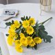 thumbnail image 5 of Flores artificiales rojas, blancas, amarillas, rosas y naranjas | Flores artificiales de plástico para decoración del hogar | Ramo decorativo de 31 cm para uso en interiores y exteriores, 5 of 6