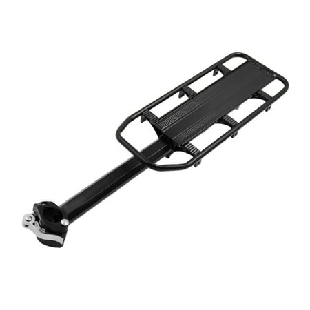 Black Aluminum Alloy MTB Cycling Bike Bicycle Rear Luggage Rack Carrier (Best Bicycle Luggage Rack)