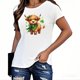 thumbnail image 3 of Mujeres Manga Corta de Verano Tops Día de San Valentín Impreso Cuello Redondo, Camisa de Moda Casual Blusa, 3 of 5