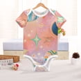 thumbnail image 6 of Cosmic Planets and Galaxy Pure Cotton Bodysuit Short Sleeve Pajamas One-Piece Romper Unisex 12M, 6 of 6