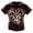 Brown, variant on Mens T-Shirt Vintage Rock Music Instrument Graphic Print Crew Neck Short Sleeve Tops, Hop Streetwear Guitar Drum Note Casual Tee for Concert Daily Party Wear(White,S)