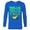 Royal, variant on Disney PIXAR Wall-E Robot T-Shirt - Long Sleeve T-Shirt for Men - Customized-Athletic Heather